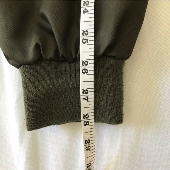 Phat Farm Vintage Style Flight Bomber Jacket Green, Size Large - Picture 12 of 14